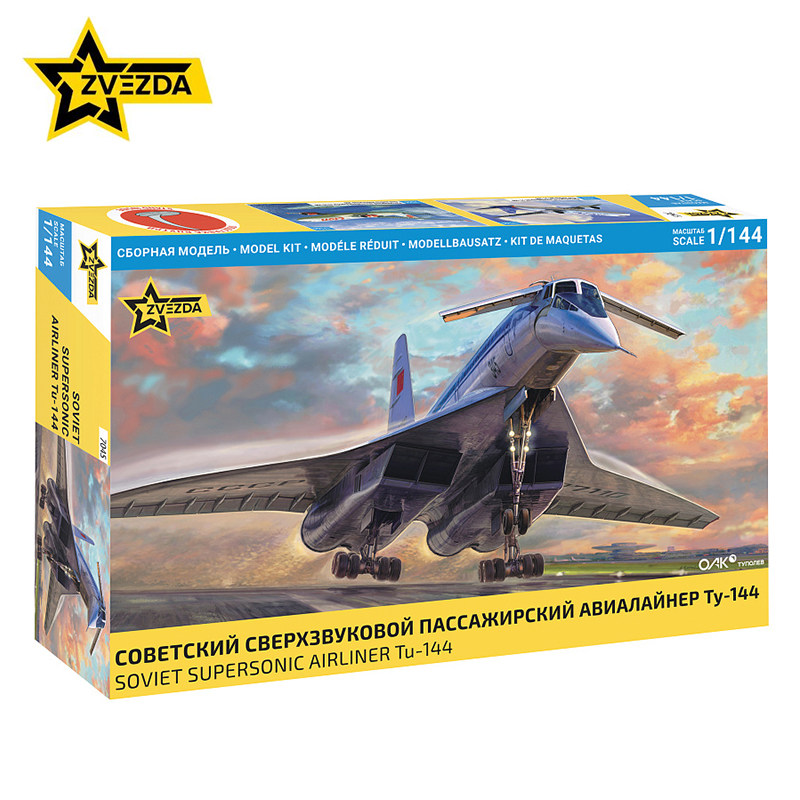 Model Kit Zvezda - ZVEZDA Model 1/144 Schaal Sovjet Supersonische