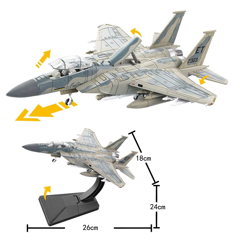 Model Kit Chemistry - 1:72 F-15 gevechtsvliegtuig, doe-het-zelf modelbouwset –