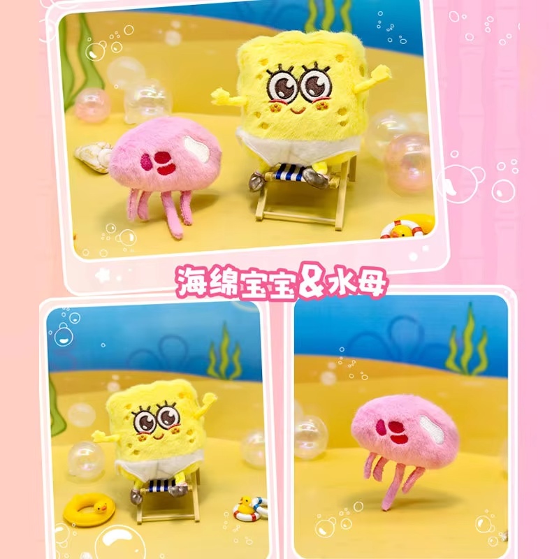 Model Kitchen Set Pvc - Originele Spongebob Squarepants Pyjama Serie Figuur