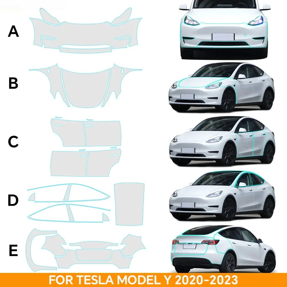 Logo Model Kit - Voorgeknipte TPU PPF Anti-Kras Transparante Beschermfolie