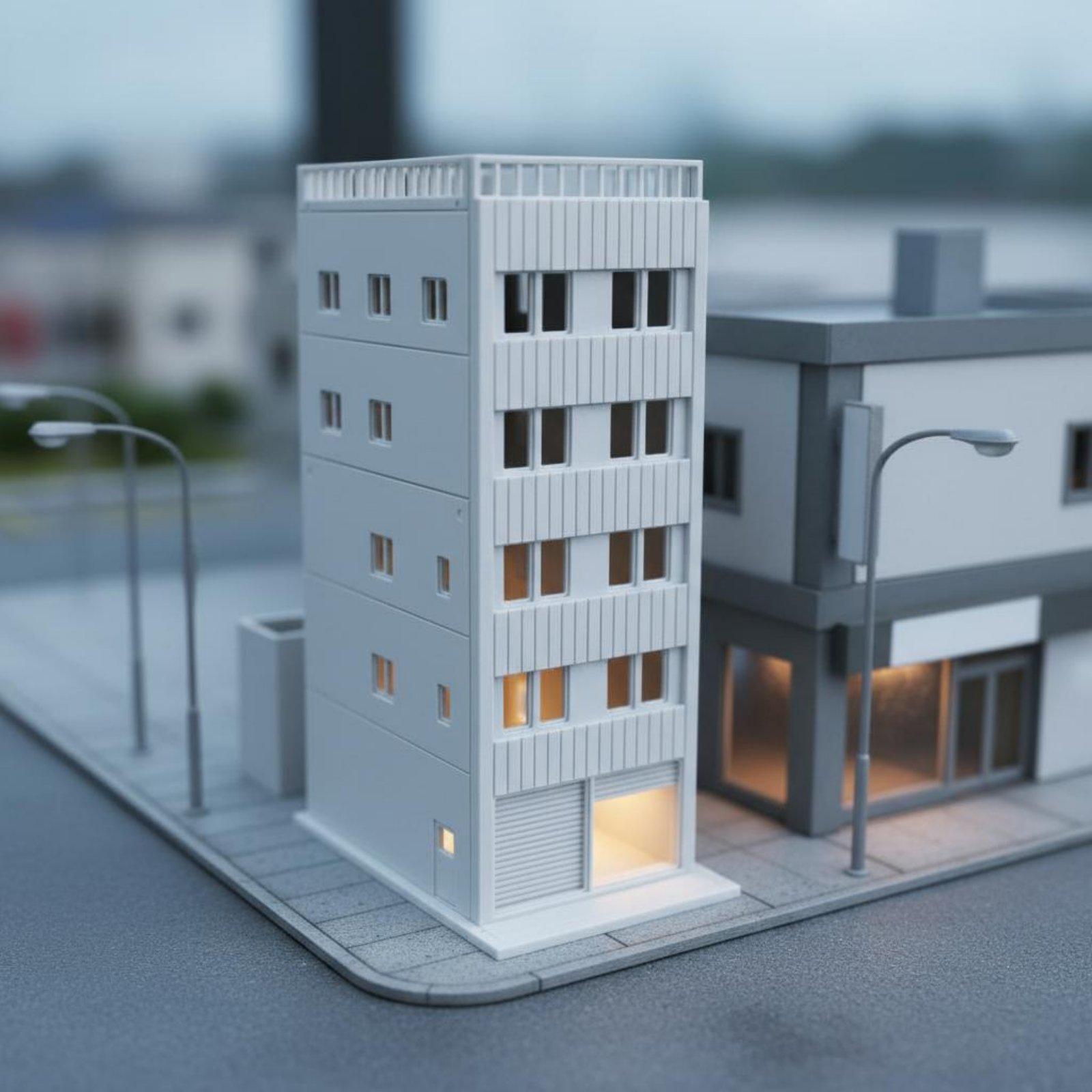 Model Kit House - Bouwpakket miniatuur Japans huismodel voor architectonische