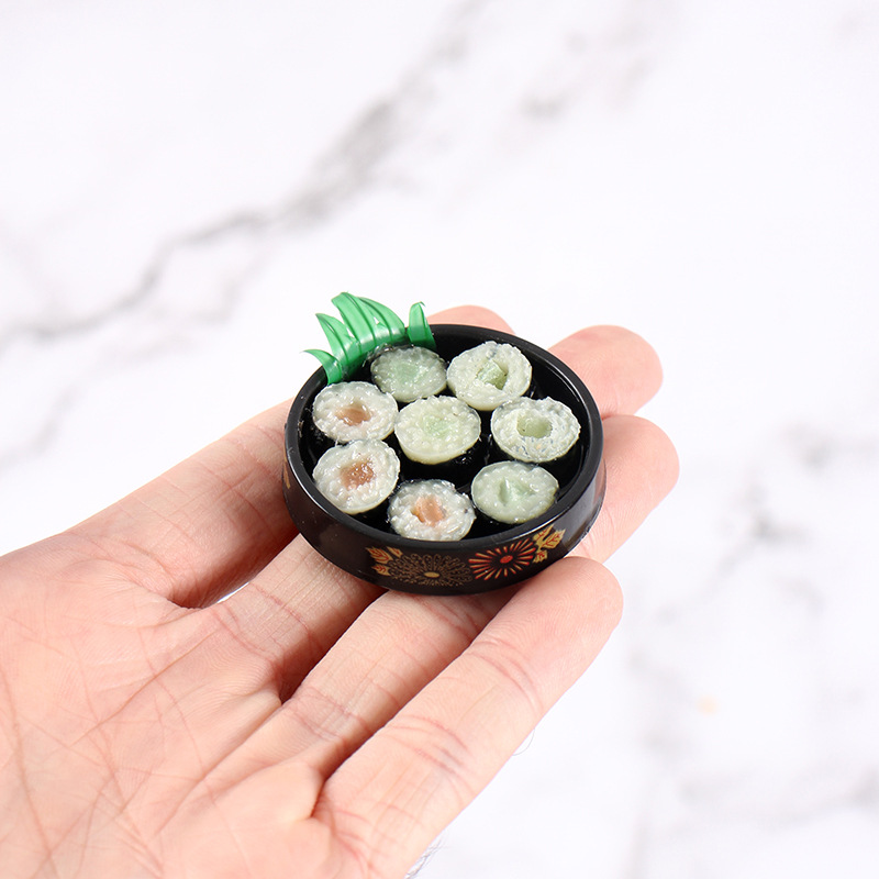 Model Kitchen Set Pvc - Mini Gouden Patroon Sushi Schaal Japanse