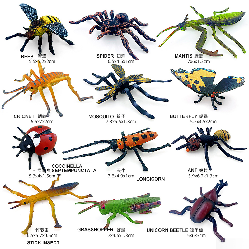 12 Stuks Wilde Insectendieren  - Model Kit Lizard recensie en prijs