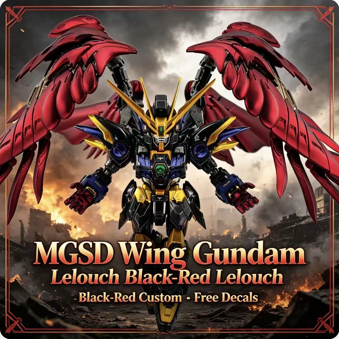 MGSD Wing Lelouch Kleurenschem - Model Kit Eighty Six recensie en prijs