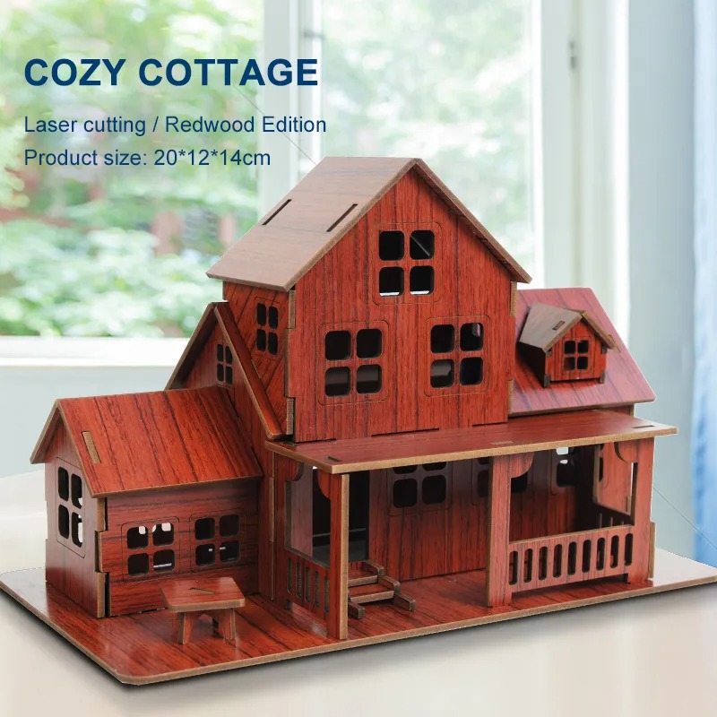 3D Houten puzzelmodel GamesCoz - Model Kit House recensie en prijs