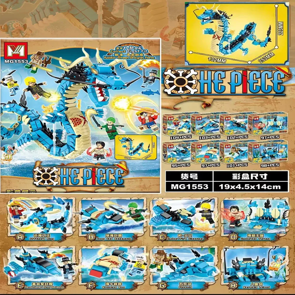 8in1 One Piece Bouwstenen Blue - Model Kit Chemistry recensie en prijs