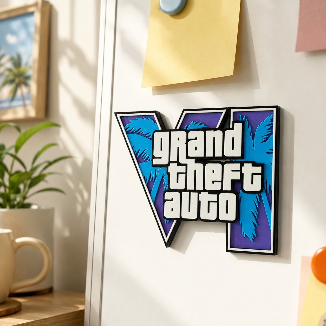 GTA6 3D-geprinte logo magnetis - Logo Model Kit recensie en prijs