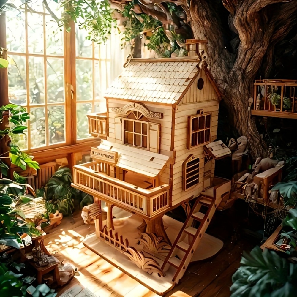 3D Puzzel Huis Boomhut Villa M - Model Kit House recensie en prijs