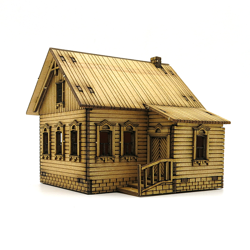 1/72 Houten bouwpakket Europes - Model Kit House recensie en prijs