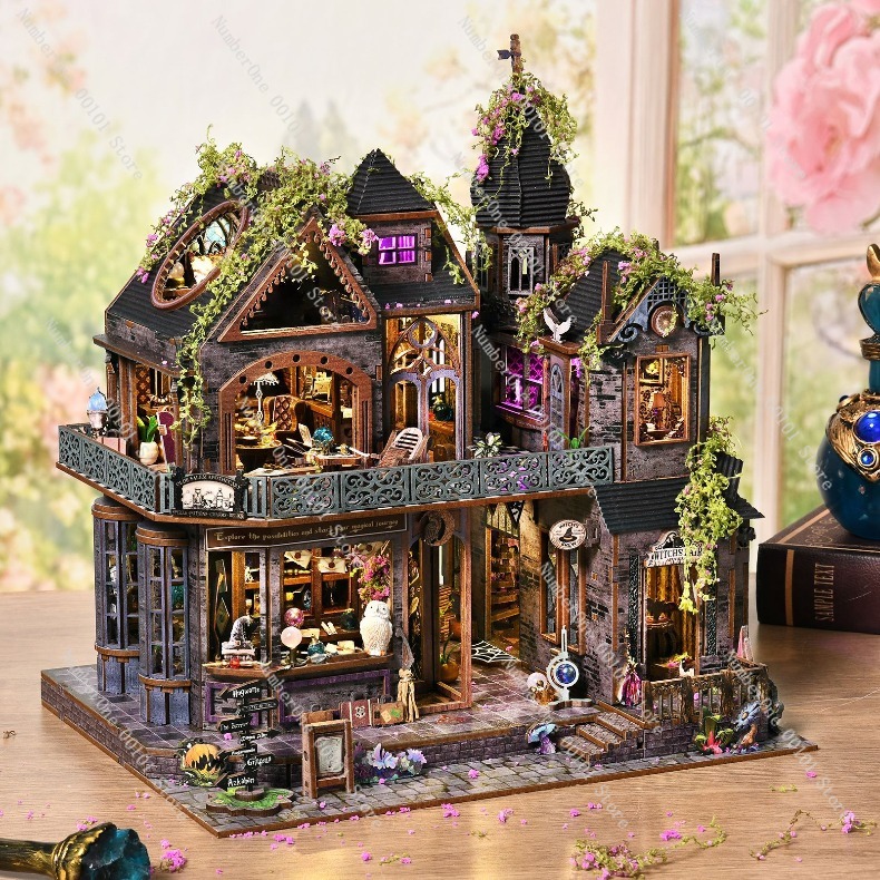 Houten miniatuurhuis bouwblok  - Model Kit House recensie en prijs