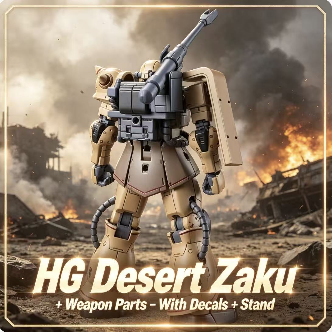 019HG Desert Color Zaku Assemb - Model Kit Non Gundam recensie en prijs