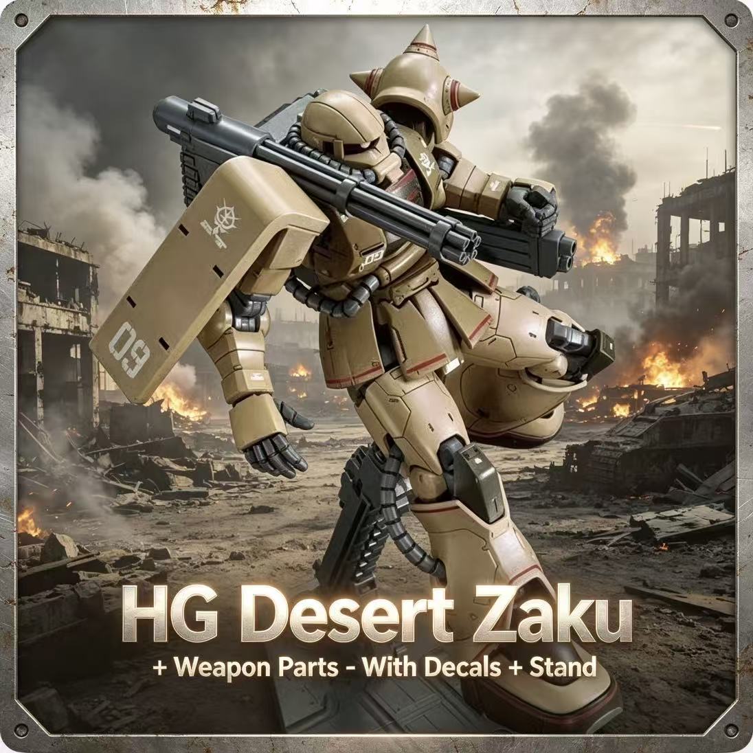 019HG Desert Color Zaku Assemb - Model Kit Non Gundam recensie en prijs